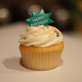 Happy Birthday cupcake.