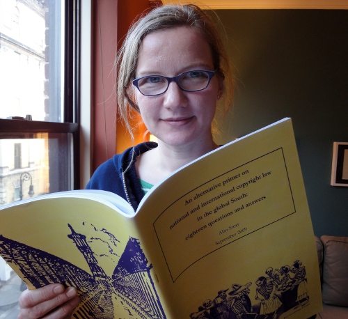 Reading the alternative primer on national and international copyright law.